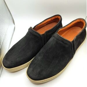 Rag & Bone Suede Leather Slip On‎ Sneakers Black Minimalist Platform Sole
